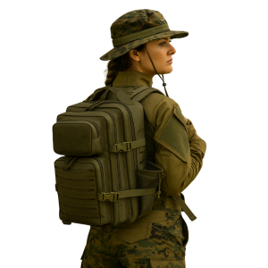 mochila táctica negra 35L Molle