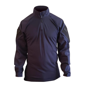 Polera de Combate Azul - Algodón Jorvente