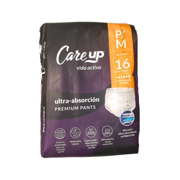 Pañales para Adulto Care Up Pants Premium /16 Unidades – Ultra Absorción Unisex