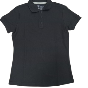 Polera Piqué Azul Institucional o Uso Diario Manga Corta Modelo (MUJER)