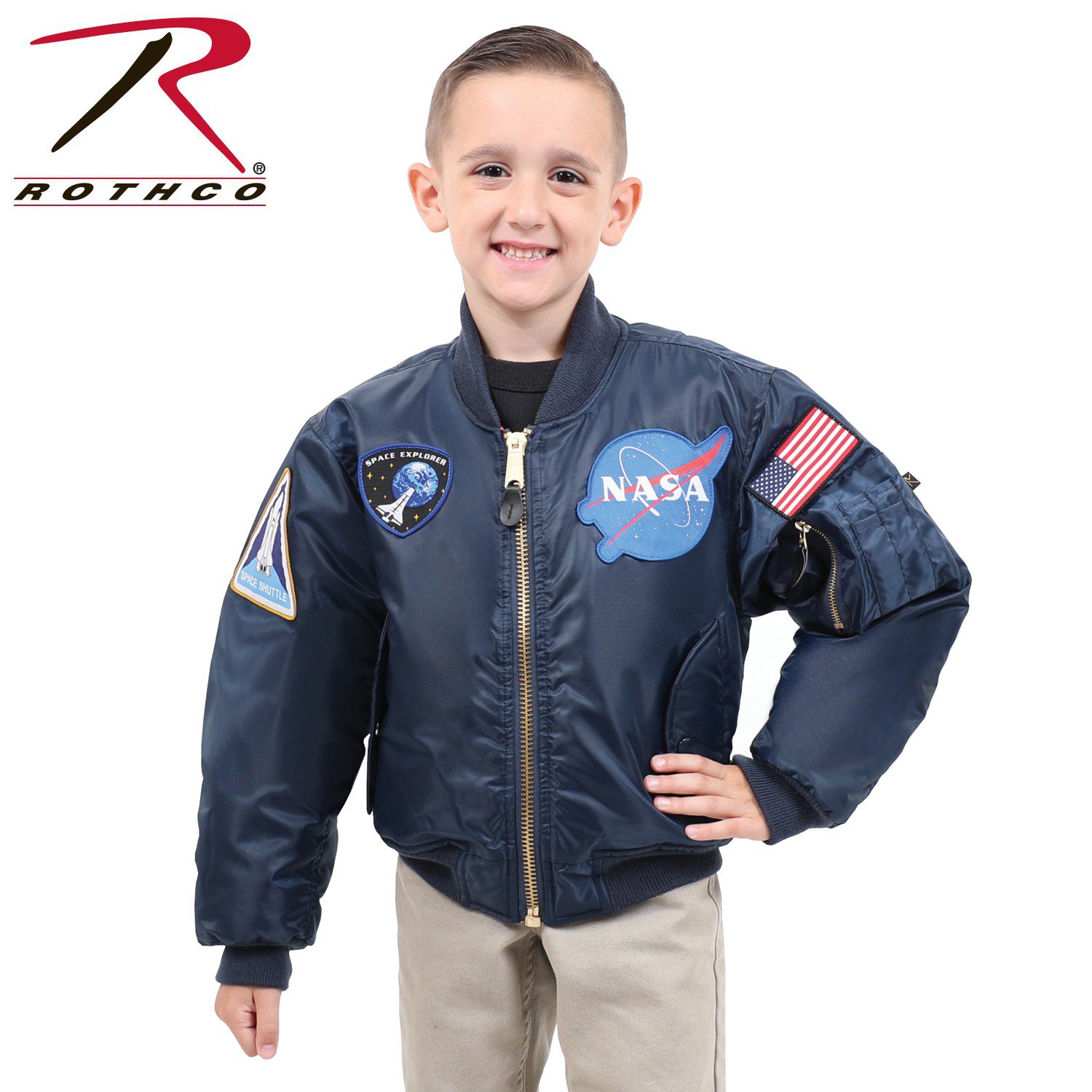 CHAQUETA DE VUELO KIDS NASA MA-1 ROTHCO