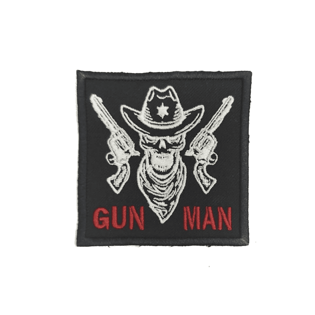 PARCHE GUN MAN NEGRO