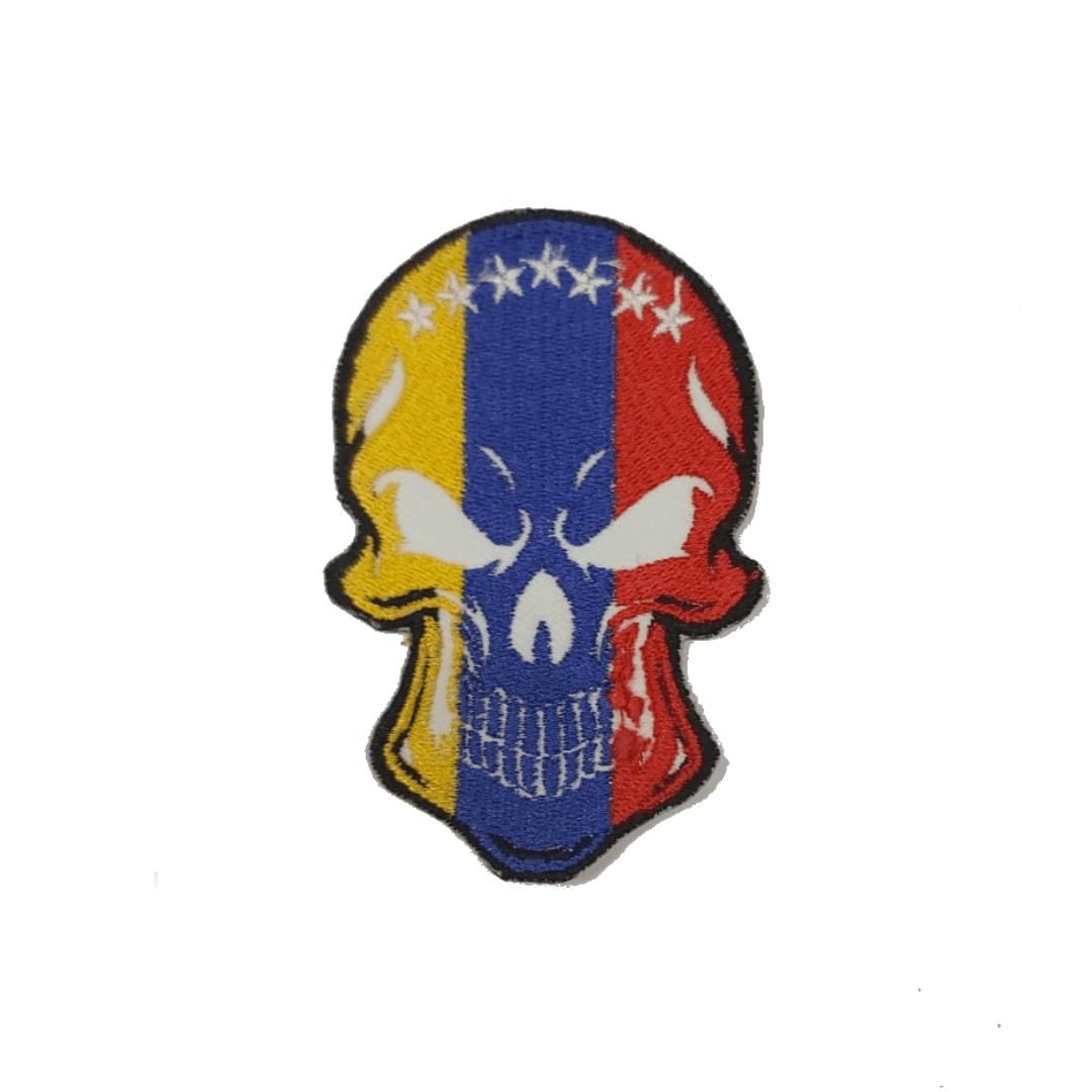 PARCHE  CALAVERA TRICOLOR