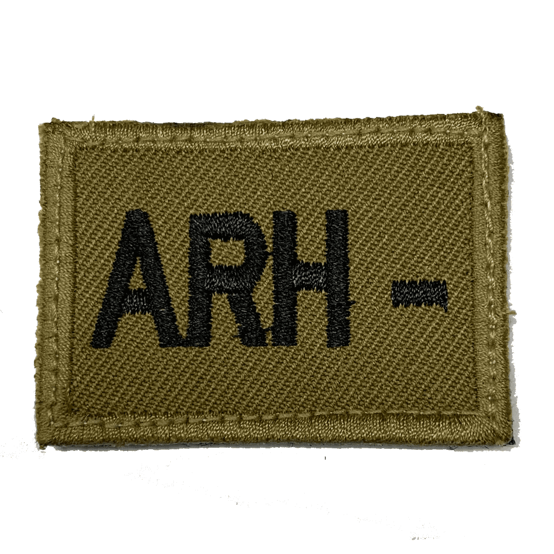 PARCHE GRUPO SANGUÍNEO ARH -