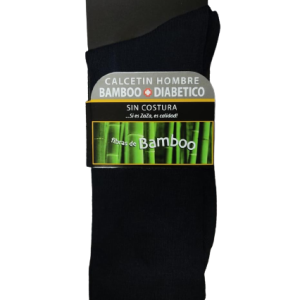 CALCETIN BAMBOO NEGRO DIABETICO