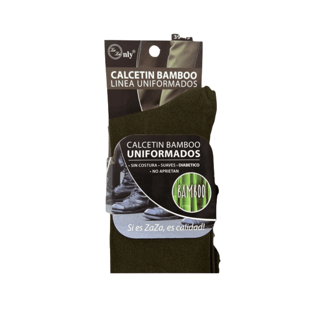 CALCETIN BAMBOO VERDE OLIVA