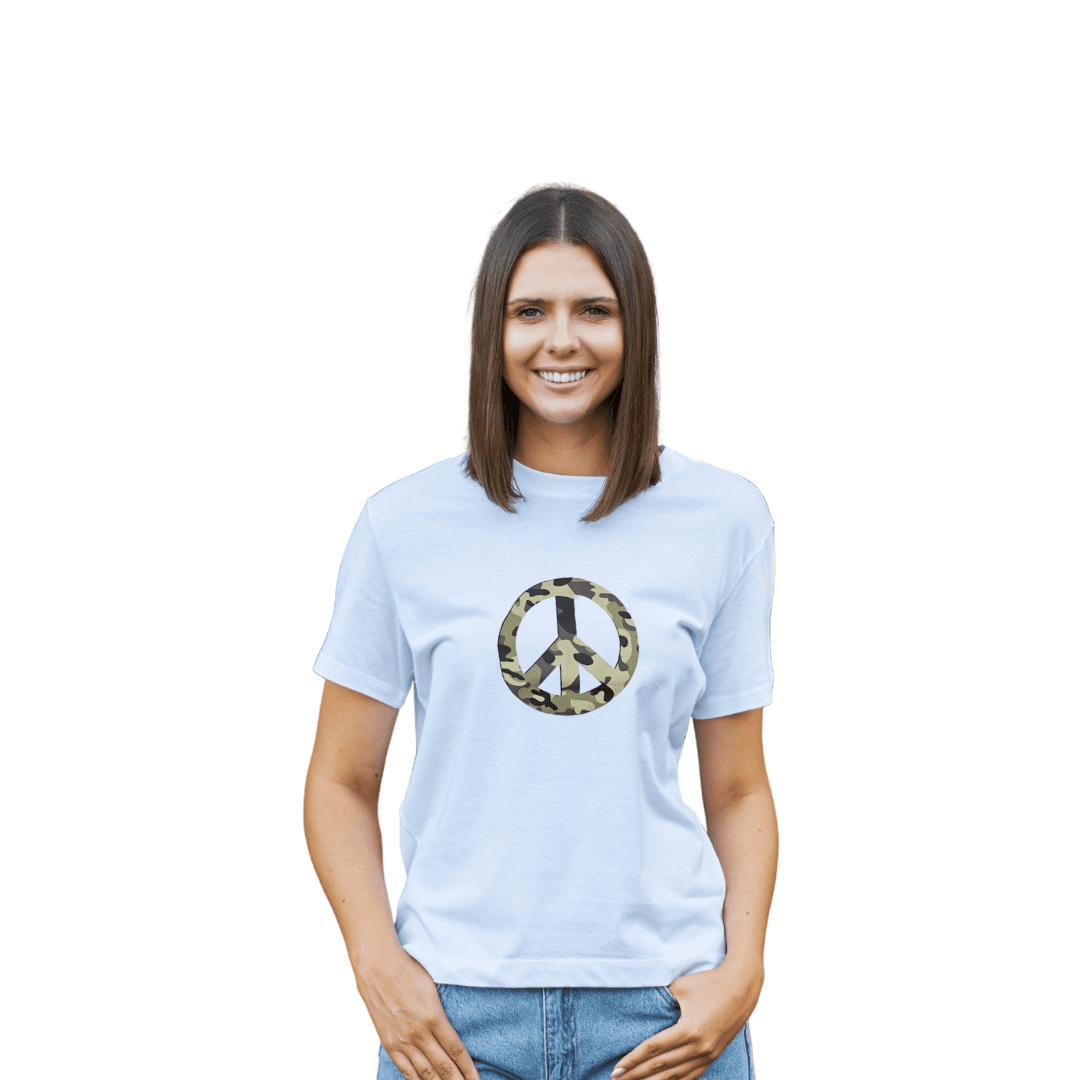 Polera Blanca de Algodón Estampada UNISEX
